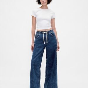 GAP Dark Blue Knit Cotton Jeans